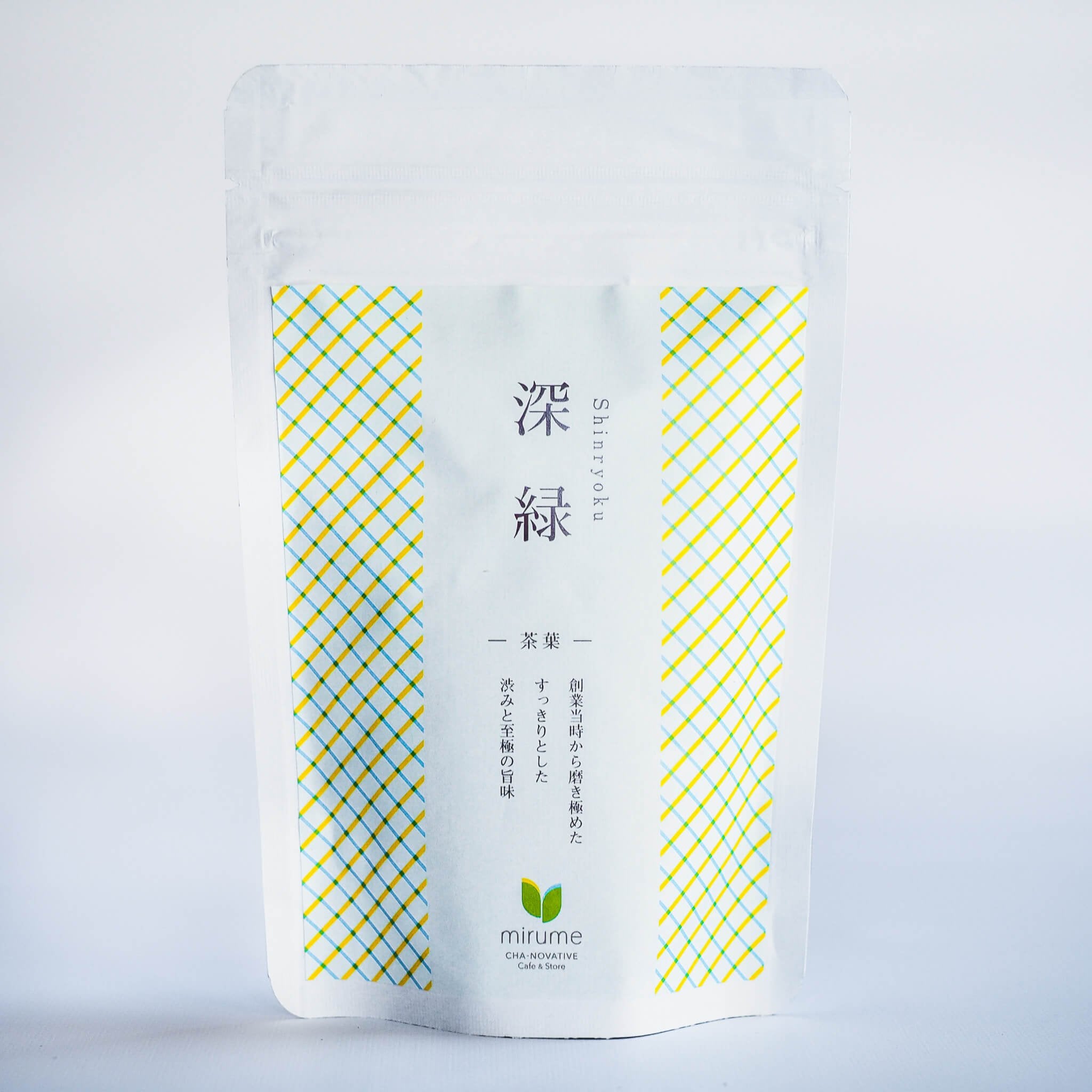 深緑 茶葉 90g - 渋みが心地よい 最高峰の深蒸し煎茶 | 伊勢茶mirume